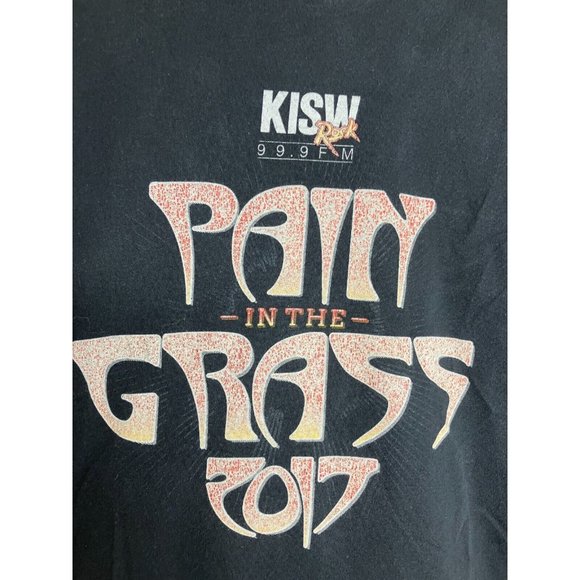 KISW 99.9 Pain In The Grass 2017 Seattle Radio Large T-Shirt READ - Picture 2 of 11